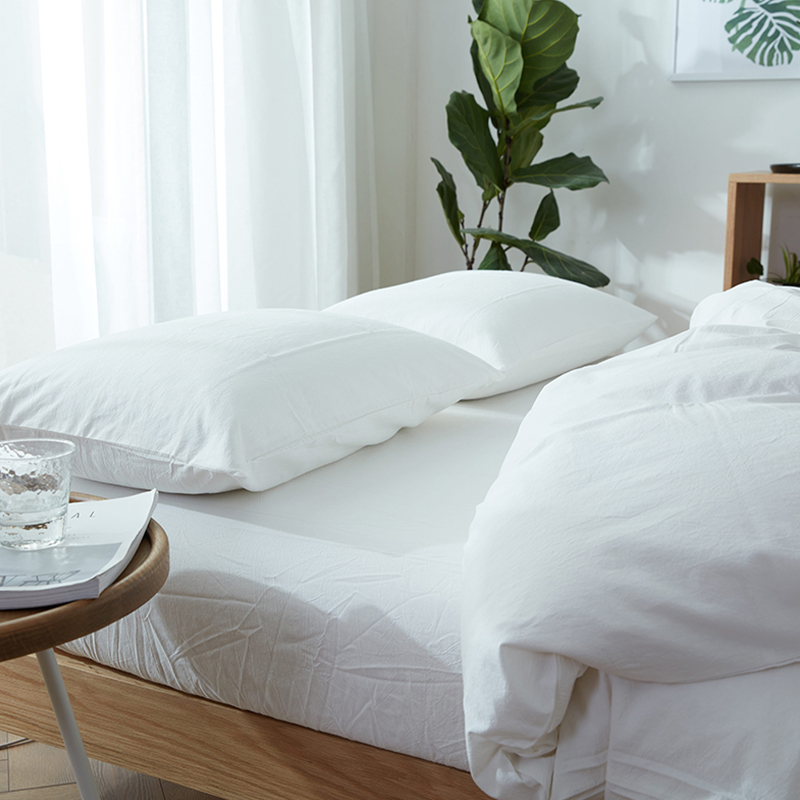 Mga Washed-Cotton Bedding Set
