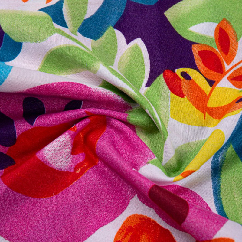 Makinis na Polyester Pigment Printing Brushed Tela