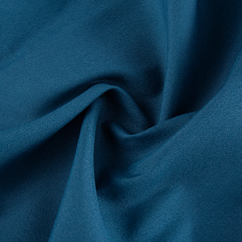 Deep Teal Elasticity Polyester Microfiber Dyed na Tela